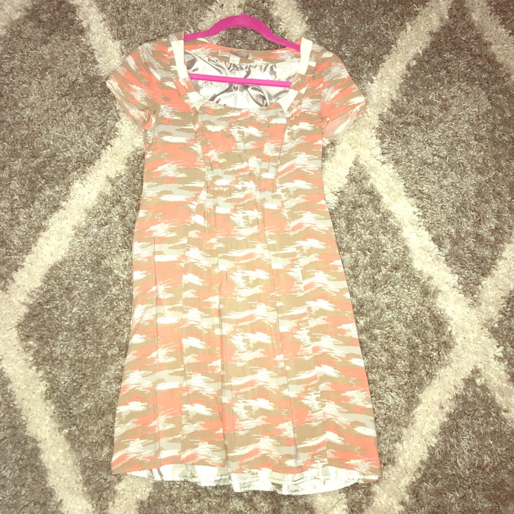 Neutral Dress with Pockets